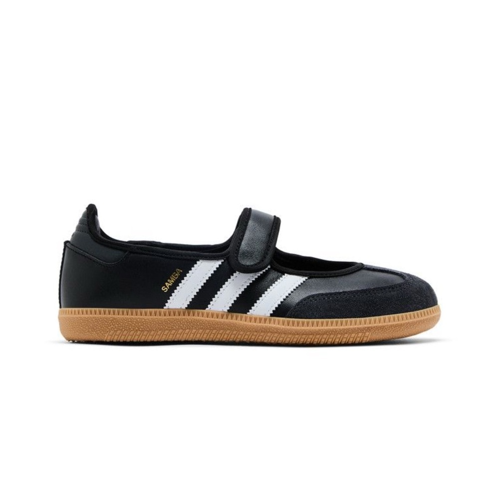 Adidas adult Black and White Sneakers with Tan Sole